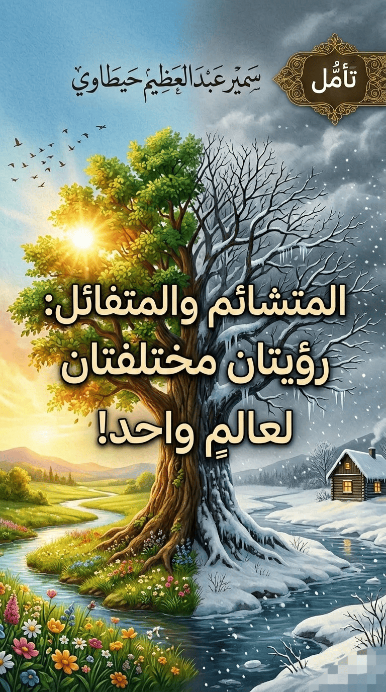 غلاف المتشائم والمتفائل: رؤيتان مختلفتان لعالمٍ واحد!