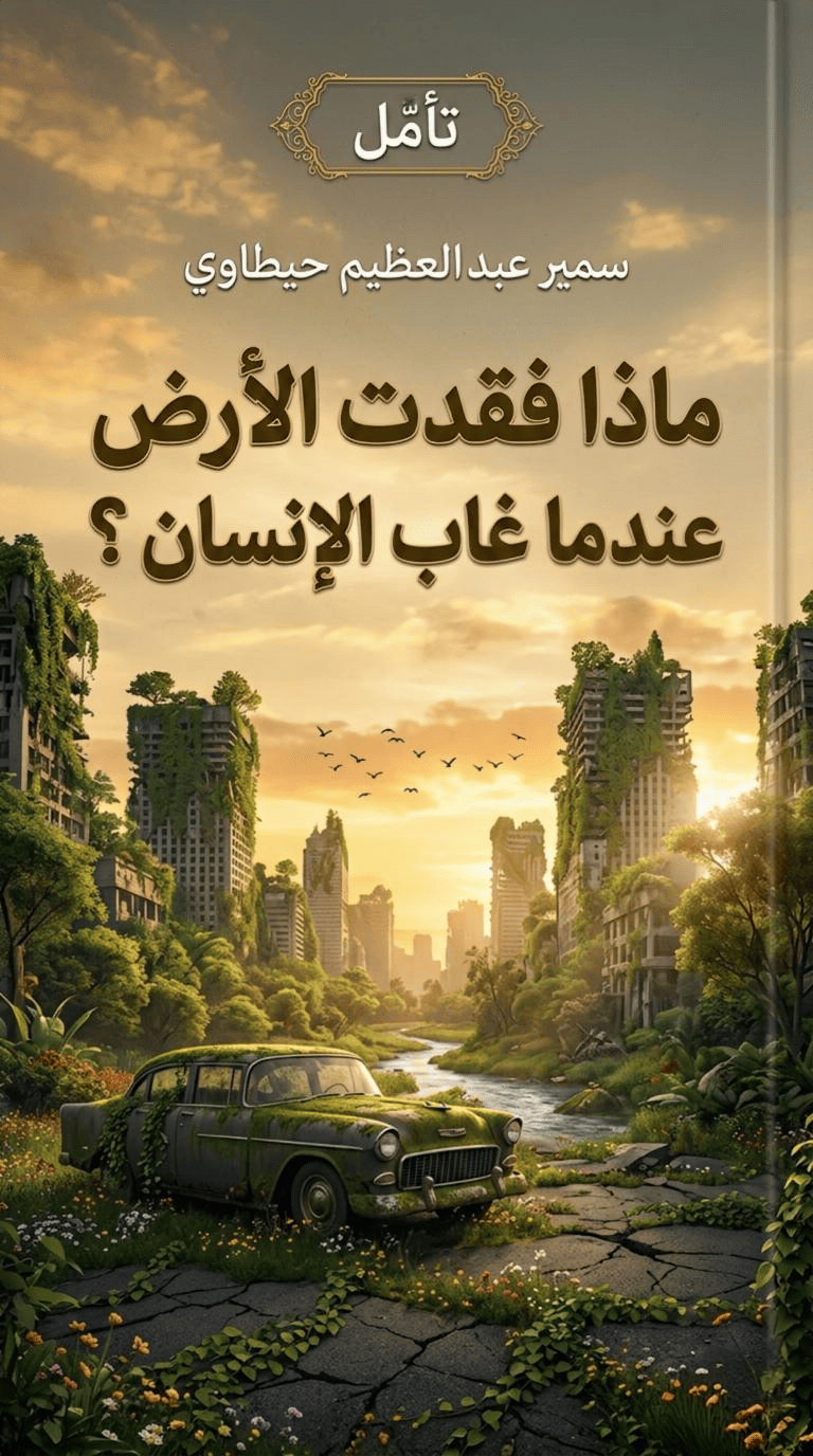 غلاف ماذا فقدت الأرض عندما غاب الإنسان؟